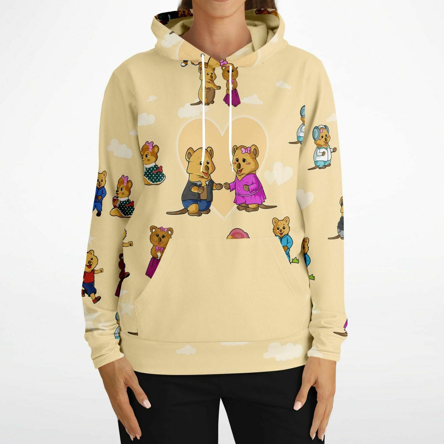 Fashion Hoodie - AOP Yellow Unisex