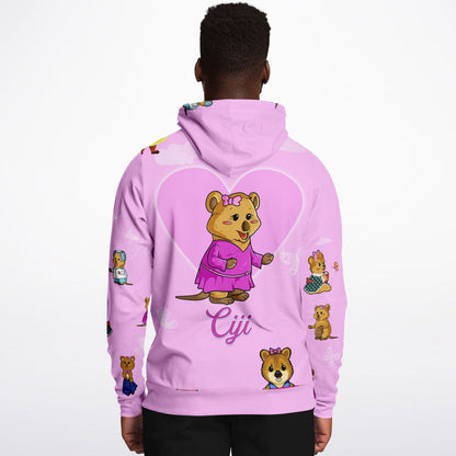 Fashion Hoodie - AOP Pink Unisex