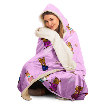 Hooded Blanket - AOP- Unisex Ciji's pink