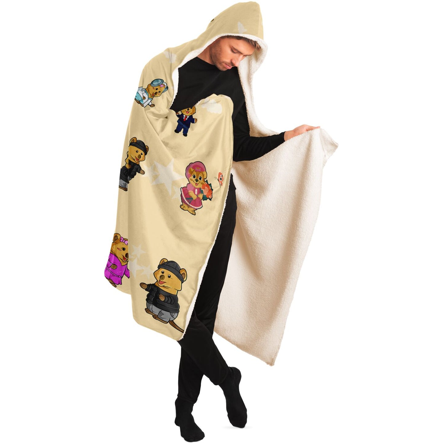 Hooded Blanket - AOP Unisex yellow