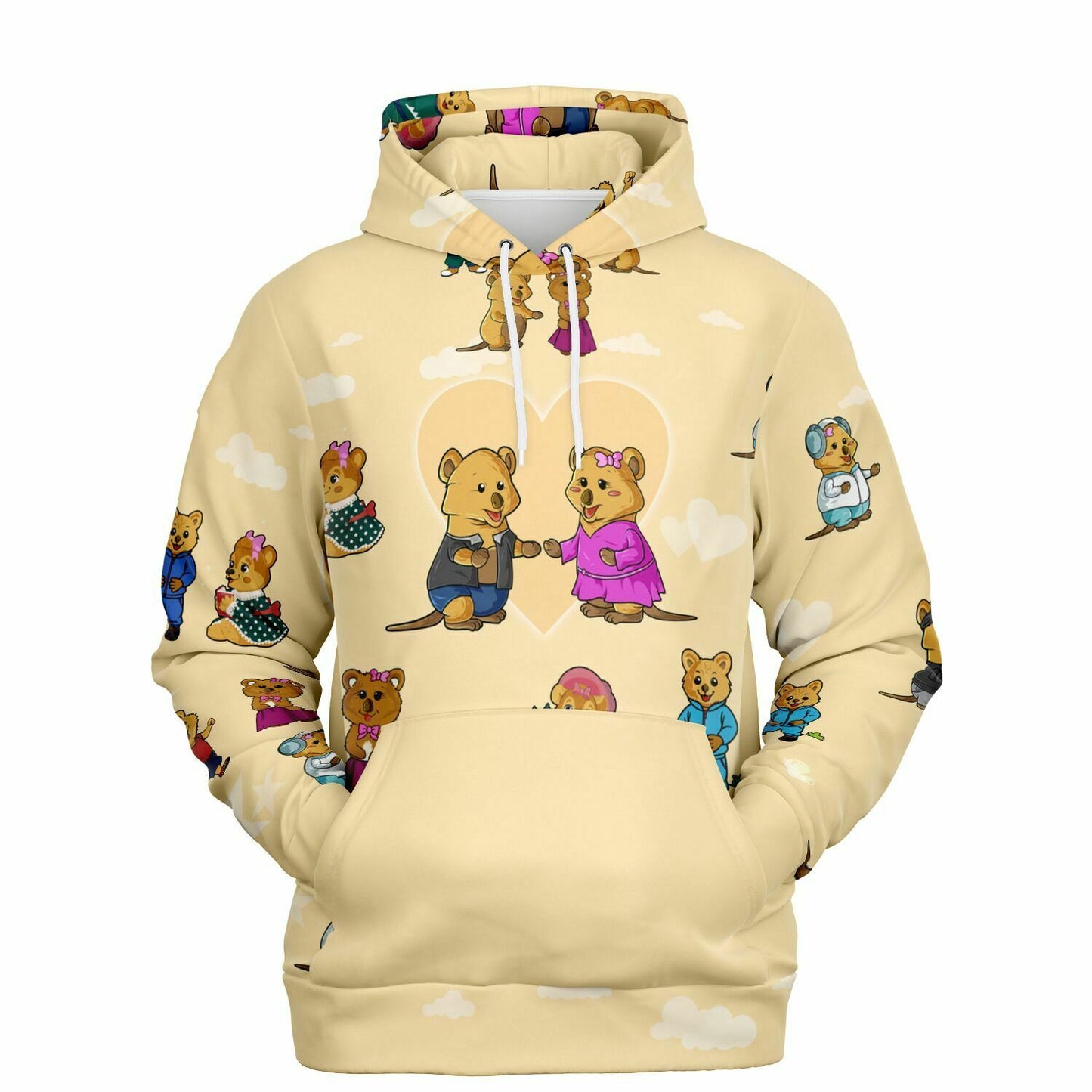 Fashion Hoodie - AOP Yellow Unisex