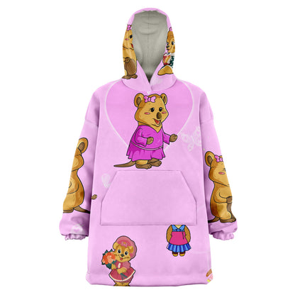 Snug Hoodie - AOP UNISEX CIJI'S Favourite pink