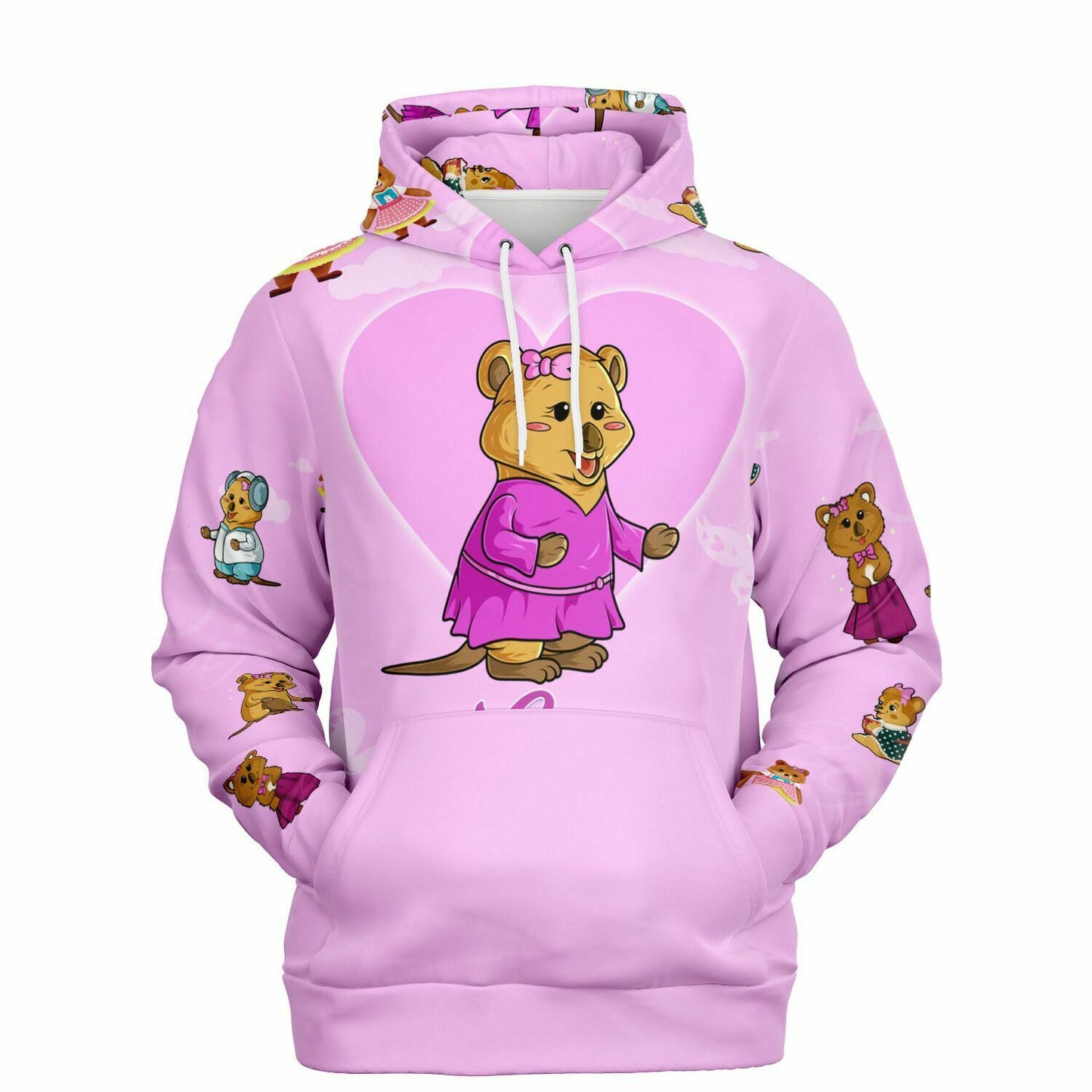 Fashion Hoodie - AOP Pink Unisex